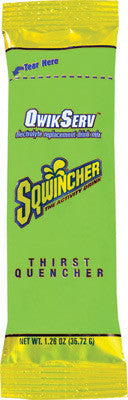 Sqwincher 1.26 Ounce Qwik Serve Powder Concentrate Lemon Lime Electrolyte Drink - Yields 16.9 Ounces (8 Packages Per Box)