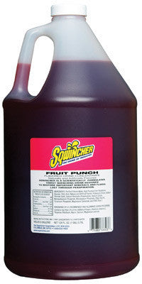 Sqwincher 128 Ounce Liquid Concentrate Fruit Punch Electrolyte Drink - Yields 6 Gallons (4 Each Per Case)