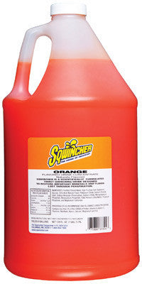 Sqwincher 128 Ounce Liquid Concentrate Orange Electrolyte Drink - Yields 6 Gallons (4 Each Per Case)