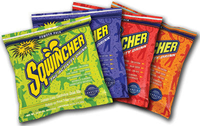 Sqwincher 9.53 Ounce Instant Powder Pack Assorted Flavors Electrolyte Drink - Yields 1 Gallon (20 Packets Per Box)