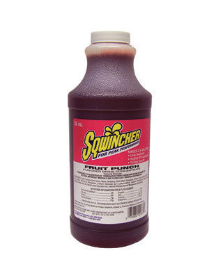 Sqwincher 32 Ounce Liquid Concentrate Fruit Punch Electrolyte Drink - Yields 2 1/2 Gallons (12 Each Per Case)