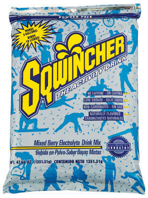 Sqwincher 47.66 Ounce Instant Powder Pack Mixed Berry Electrolyte Drink - Yields 5 Gallons (16 Each Per Case)
