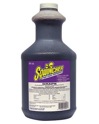 Sqwincher 64 Ounce Liquid Concentrate Grape Electrolyte Drink - Yields 5 Gallons (6 Each Per Case)