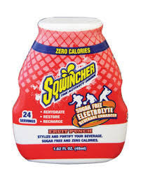 Sqwincher 1.62 Ounce Liquid Concentrate Fruit Punch Sugar Free Electrolyte Beverage Enhancer - Yields 24 Eight Ounce Servings (12 Bottles Per Case)