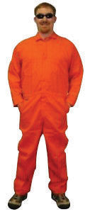 Stanco Safety Products Orange 3X Flame Retardant 4.5 oz Nomex Coveralls