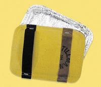 Tillman Silver And Yellow Ceramic Wool And ACK And Goldengard Unlined Heat Resistant Backhand Pad