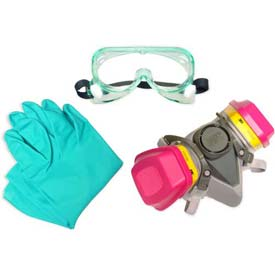 UltraTech International Ultra Every Dry PPE Kit (Contains Goggles, Gloves And Respirator)