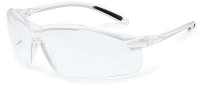 North By Honeywell A700 Slim Series Safety Glasses With Clear Frames And Clear Lens With Fog-Ban Anti-Fog Coating