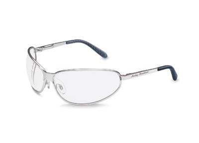 Uvex By Sperian Harley-Davidson HD501 Safety Glasses With Matte Silver Frame And Clear Polycarbonate Anti-Scratch Hardcoat Lens