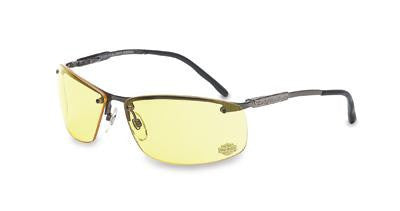 Uvex By Sperian Harley-Davidson HD703 Safety Glasses With Gunmetal Frame And Amber Polycarbonate Anti-Scratch Hardcoat Lens