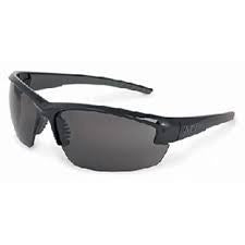 Uvex Mercury Safety Glasses With Black And Gray Frame And Gray Hard Coat Anti Scratch Lens