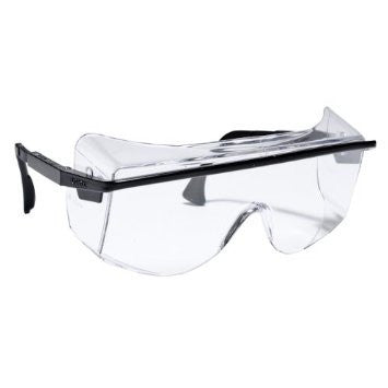 Uvex By Sperian Astro OTG 3001 Safety Glasses With Black Frame And Clear Polycarbonate Ultra-dura Anti-Scratch Hard Coat Lens