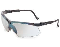 Uvex By Sperian Genesis Safety Glasses With Black Frame And SCT-Reflect 50 Polycarbonate Ultra-dura Anti-Scratch Hard Coat Lens