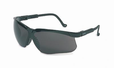 Uvex By Sperian Genesis Safety Glasses With Black Frame And Dark Gray Polycarbonate Uvextreme Anti-Fog Lens