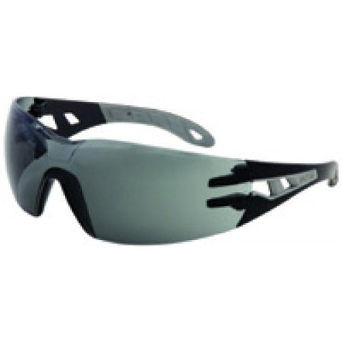 Uvex Pheos Safety Glasses With Anthracite And Gray Frame And Amber Dura-streme Hard Coat Anti-Fog Lens