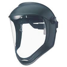 Uvex Bionic Black Matte Dual Position Headgear With Clear Uncoated Polycarbonate Faceshield And Built-In Chin Guard
