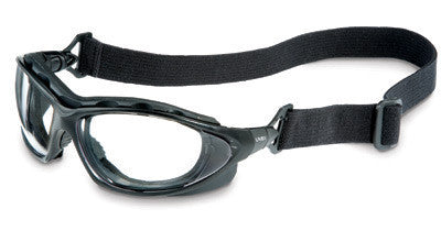 Uvex By Honeywell Seismic Sealed Safety Glasses With Black Frame And Clear Polycarbonate Anti-Scratch Hard Coat Lens
