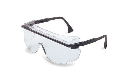 Uvex By Sperian Astro OTG 3001 Safety Glasses With Black Frame And Clear Polycarbonate Uvextreme Anti-Fog Lens