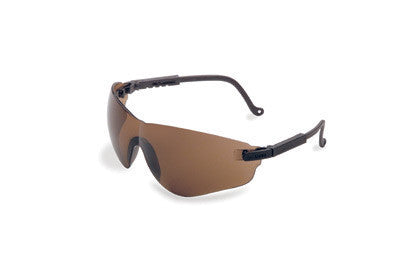Uvex By Sperian Falcon Safety Glasses With Black Frame And Espresso Polycarbonate Ultra-dura Anti-Scratch Hard Coat Lens