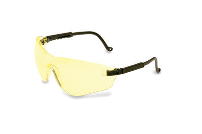 Uvex By Sperian Falcon Safety Glasses With Black Frame And Amber Polycarbonate Uvextreme Anti-Fog Lens