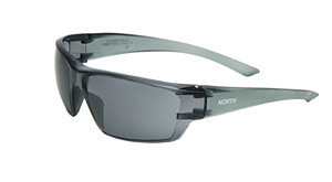 Uvex Conspire Safety Glasses With Matte Gray Frame And TSR Gray Fog Ban Anti-Fog Lens