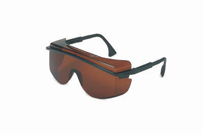 Uvex By Sperian Astro OTG 3001 Safety Glasses With Black Frame And SCT-Gray Polycarbonate Ultra-dura Anti-Scratch Hard Coat Lens