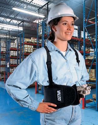 Valeo VEH Large Heavy-Duty Elastic Back Belt With Detachable Suspenders
