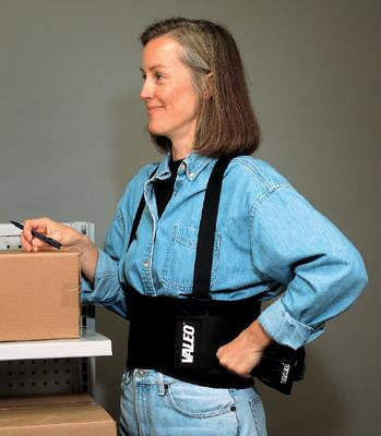 Valeo VES Large Standard Elastic Back Belt With Detachable Suspenders