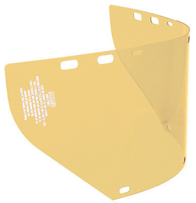 W H Salisbury AS100FS 7.5" X 20" X 0.060" Yellow Arc Flash Unbound Faceshield