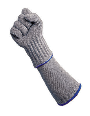 Wells Lamont Gray Whizard Armguard II Stainless Steel And Polyester 10" Cut Resistant Sleeve