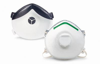 Willson X-Large P100 SAF-T-FIT Plus P1130 Premium Disposable Particulate Respirator WIth Exhalation Valve, Blue Nose Ridge, Full Face Seal And Adjustable Straps (10 Each Per Case)