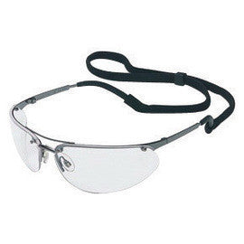 Sperian Fuse Metal Safety Glasses With Gunmetal Frame, Gray Polycarbonate TSR Fog-Ban Anti-Fog Lens And Break-Away Neck Cord